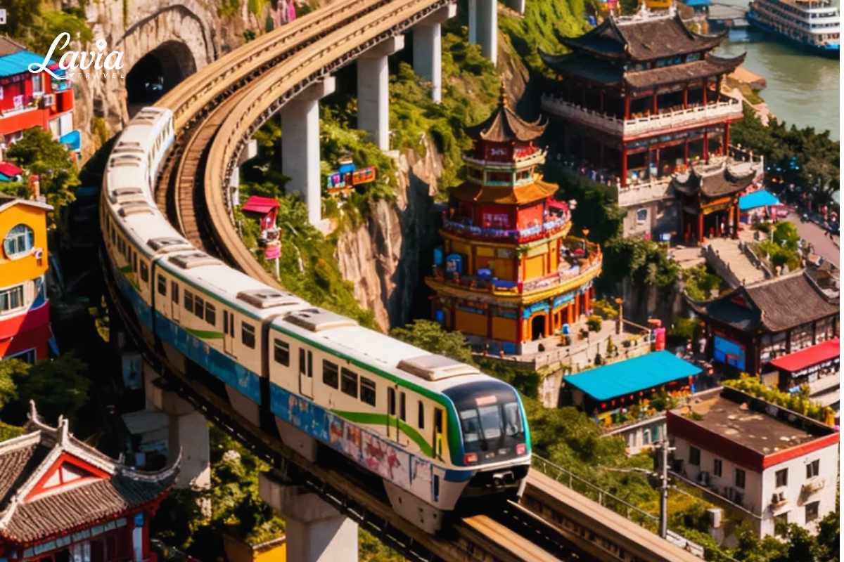 Tàu xuyên nhà tại Trùng Khánh