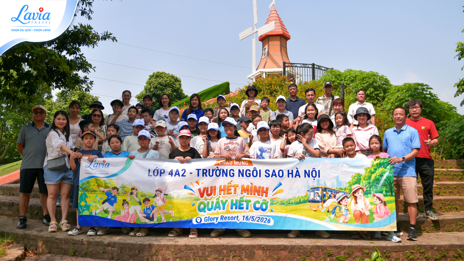 Đoàn 4A2-Trường ngôi sao Hà Nội khám phá Glory Resort