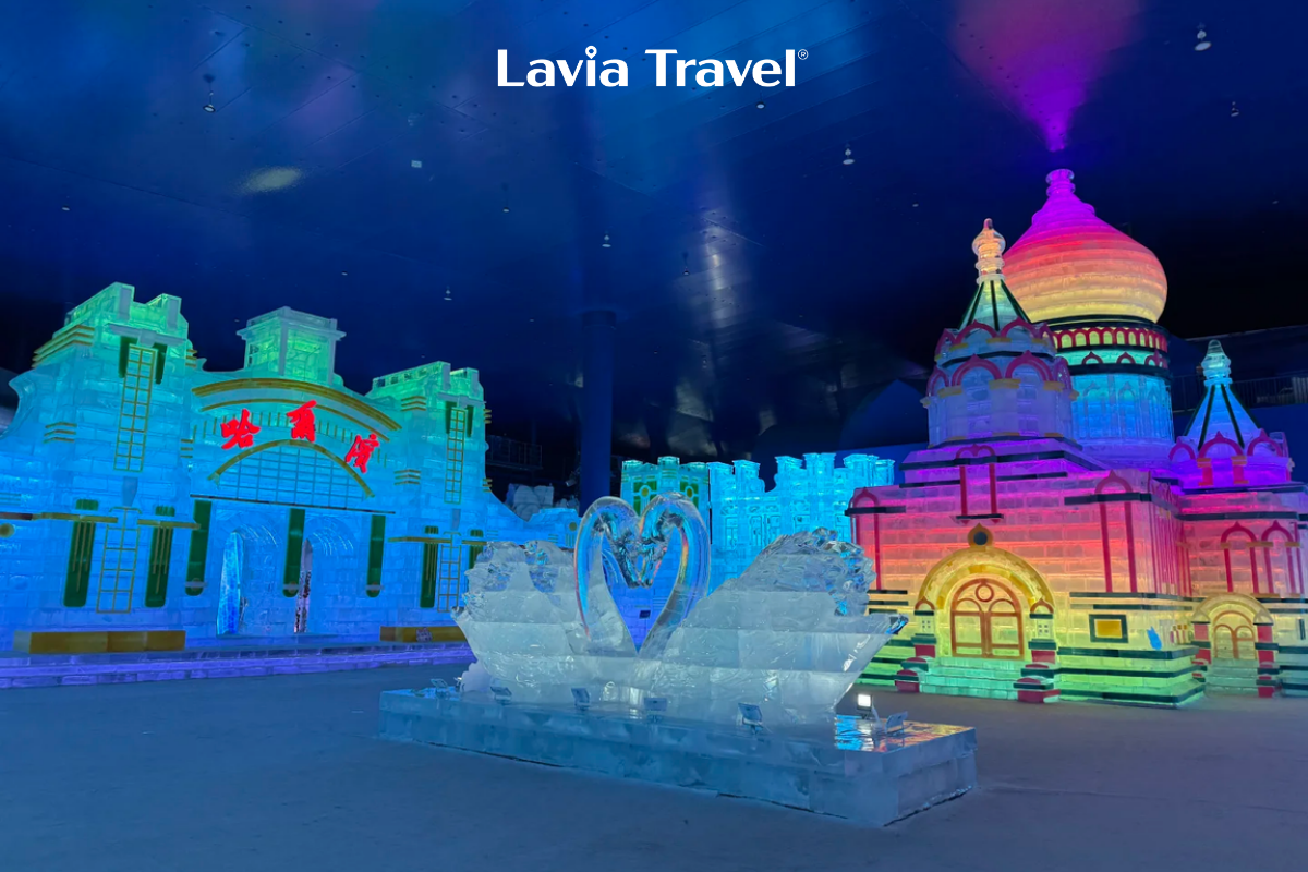 3D Ice Floor Ice and Snow World Cáp Nhĩ Tân 