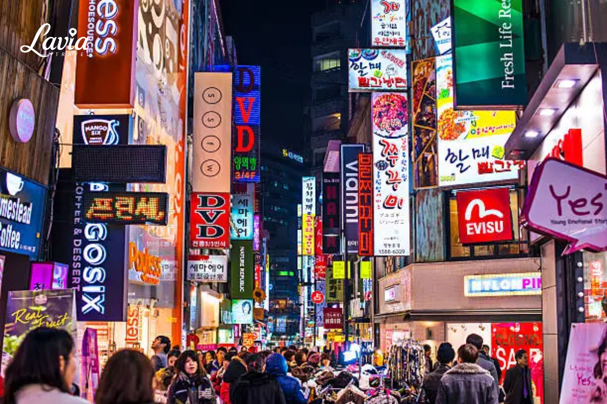 chợ myeongdong hàn quốc