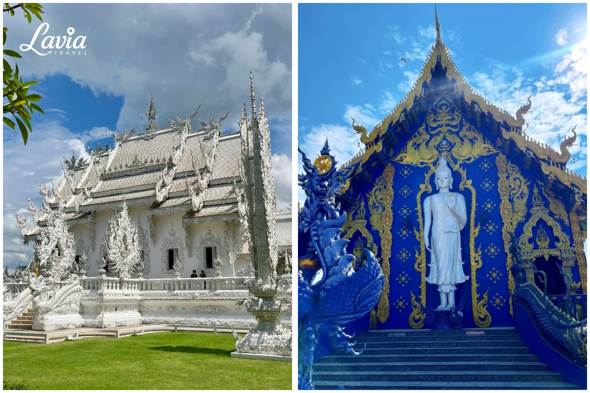 Đền Trắng và Đền Xanh tại Chiang Rai Thái Lan 